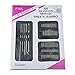 Souarts 55PCS Stainless Steel Knitting Needles Set, Including Big Eye Needles and Regular Sized Sewing Needles Set, Different Sizes Circular Knitting Needles