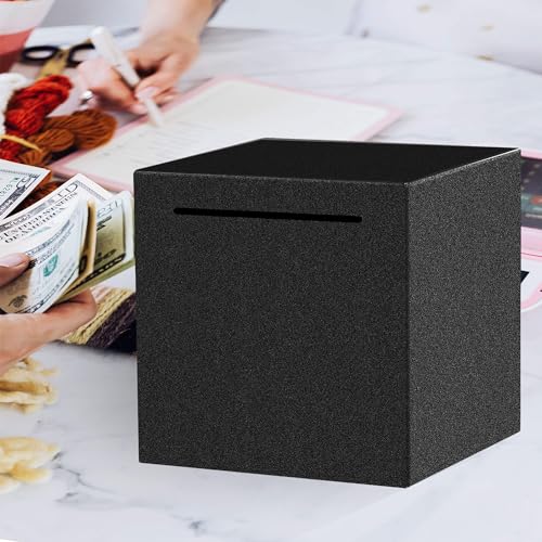 Piggy Bank for Adults Must Break to Open,Safe Box Money Savings Bank for Kids,Can Only Save The Piggy Bank That Cannot be Taken Out (Black, 4.72-inches)
