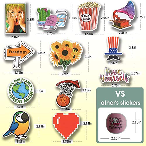 200 PCS Cool Waterproof Laptop Stickers, Vinyl Graffiti Aesthetic Stickers Decals for Water Bottle, Skateboard, Luggage, Guitar, Bike, Bumper, Motorcycle