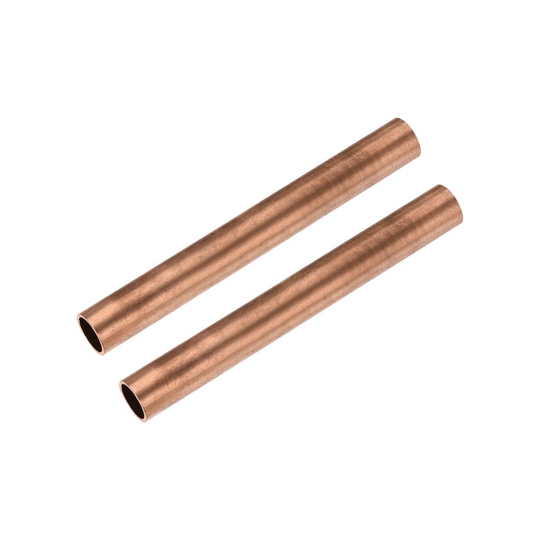 uxcell Copper Round Tube, 12mm OD 1mm Wall Thickness 100mm Length Straight Pipe Tubing 2 Pcs