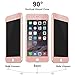 EVERMARKET 3D Full Cover High Transparent Privacy Anti Spy Tempered Glass Screen Protector Film for Apple iPhone 6 and 6s 4.7 Inch - Rose Gold