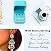 AmzonBasics - Original Magic Earring Lifters, Adjustable Earring Backs (Hypoallergenics) - 1 Pair 18k Gold, 1 Pair Silver, 1 Pair Rose Gold - Ear Lobe Support | Luxury Case
