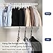 SONGMICS Magic Hangers 10 Pack, Heavy Duty Closet Organizer Space Saving Clothing Hangers Hold up to 33 lb 10 Clothes per Hanger, Plastic Gray UCRP23G-10