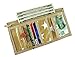 Rough Enough Glossy Canvas Star Pattern Slim Front Pocket Minimalist Multifunction Cute Stylish Trifold Short Portable Wallet Card Case Coin Purse Holder Organizer with Zipper for Kid Boy Sport School