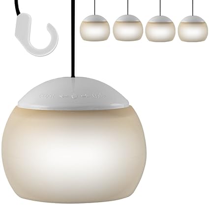 4 x LED Hängelampe Pavillon Laterne Camping Lampe Zeltlampe Leuchte Lampion Pavillonlampe Pavillonbeleuchtung Druckschalter