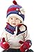 Infant Toddlers Fashion Knitted Plush Wool Hat Scarf Mitten Set