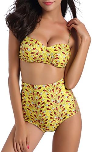 High Waisted Swimsuits for Women Swimwear Two Piece Bikini Exotic Bathing Suits