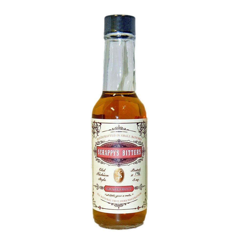 Scrappy's Bitters - Grapefruit, 5 ounces - Organic Ingredients, Finest Herbs an Zests, No Extracts, Artificial Flavors, Chemicals or Dyes. Made in the USA