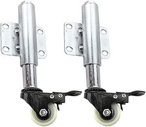 Casters Ruedas Rueda De Soporte De Resorte RetráCtil De Nylon con