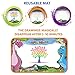 VISSETO Aqua Magic Mat Aquadoodle Large - 34x22.5’’ | Learning Cards, 3 Magic Pens | Kids Toys Aqua Mat | Reusable Water Drawing Mat | Mess Free | Water Doodle Mat Gift for Girls, Boys