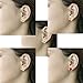 Choker 5pcs Gold Plated Cute Funny Emoticon Faces Stud Earrings Set for Women Girls