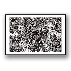 Framed Canvas Wall Art for Living Room, Bedroom Rose Flowers Canvas Prints for Modern Home Decoration Ready to Hang - 16"x24" inches