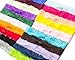 JLIKA Baby Girl Lace Fashion Interchangeable Headbands 1 inch Wide Headwrap - 20 Pack