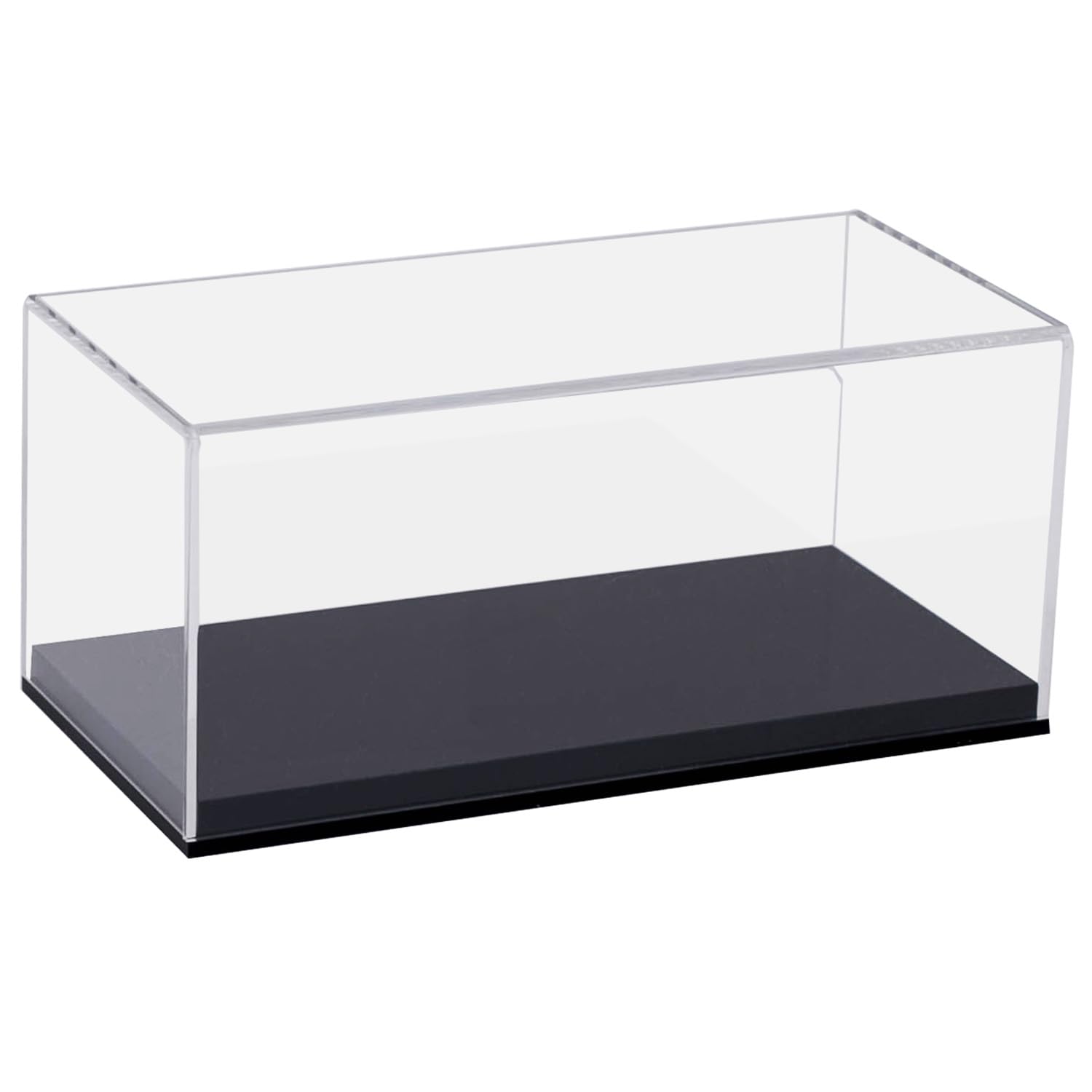 HMF Display Case, Acrylic Display Box for collectibles, figures and model cars | 24 x 11 x 12 cm | transparent