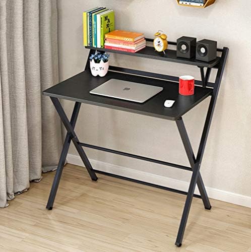 CMDDYY Desk, computer desk desktop simple folding table, study desk desk simple home student office multi-function small table,B