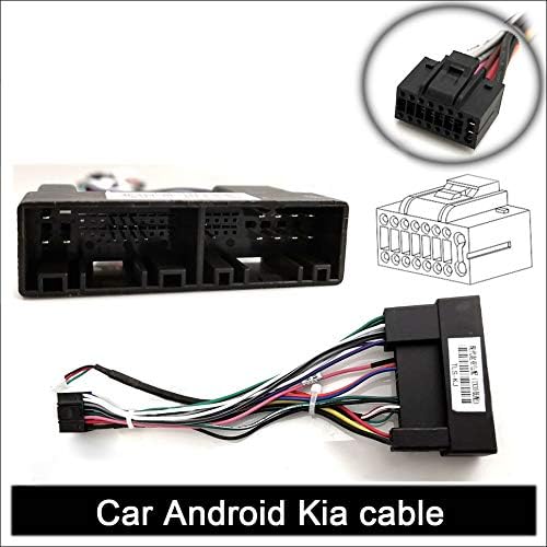 Bestycar Car Radio Stereo Power Harness Wiring Cable for Hyundai Kia K2