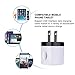 USB Wall Charger, FiveBox 5Pack 1A Wall Charger Adapter Power Plug Charger Cube Charging Block Brick Compatible iPhone XS Max/XR/X/8/7/6/6s, iPad, Samsung Galaxy S9 S8 S7 S6 Note 9 8, Android, LG, ZTE