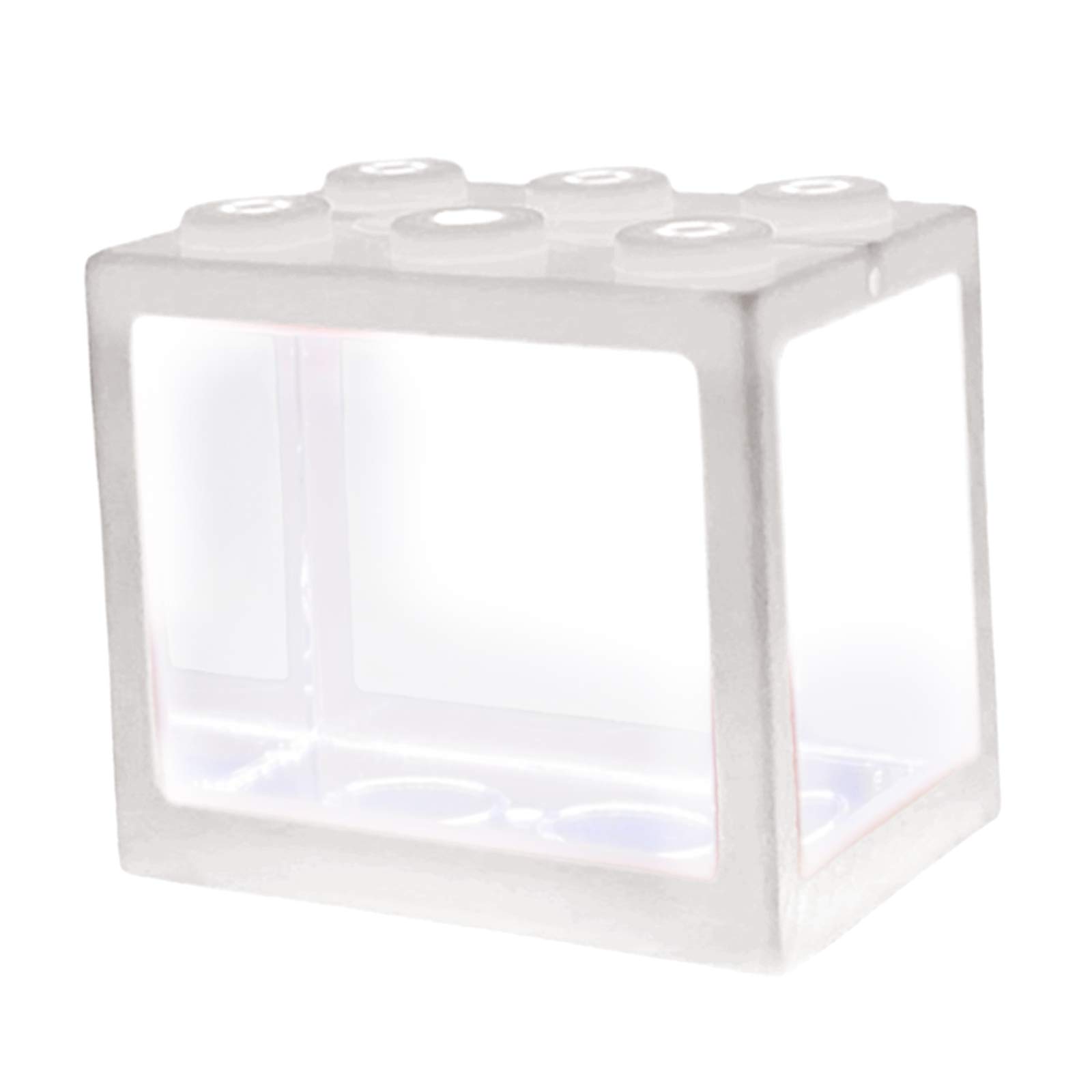 Flameer Fish Tank Decorative Mini Aquarium USB LED Light Lamp Fish Tank Desktop Lamp Fish Box Office