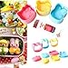 3pcs Set Pink Kitty Yellow Rabbit Blue Bear Bento Lunch Box Sushi Rice Cutter Mold