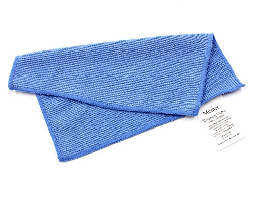 Mcsher Microfiber Cleaning Cloths - 6 Pack, Blue, 6"x 7" Inch