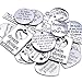 Jdesun 24 Pieces Inspiration Words Charms, 12 Styles Inspirational Message Charm Pendants for Crafting Necklace Bracelet (Silver)