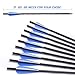 DMAR Crossbow Arrows Bolts Practice Arrows Hunting Archery Carbon Crossbow Bolt Lightweight Carbon Shafts Pack of 12pcs Carbon Spine 500 for Competition/Practice Hunting/Archery Accessories- 20 Inches