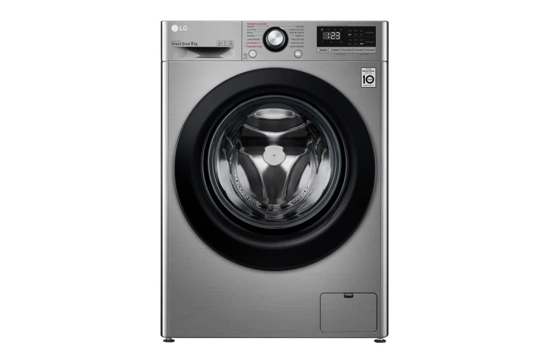 LG-F4WV3009S6S-Lavadora-9kg-carga-frontal-1400RPM-Inteligencia-Artificial-Color-Inox-Antihuellas