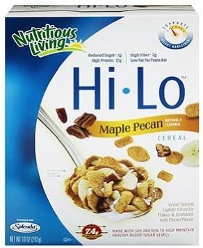 Nutritious Living Hi Lo Cereal Maple Pecan 10.0 OZ (Pack of 6)