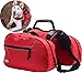BINGPET Adjustable Dog Backpack for Hiking Camping Travel Pack Outdoor Accessory Saddlebag, Red M