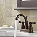 Delta Faucet 2575LF-RBMPU Leland, Two Handle Centerset Lavatory Faucet, Venetian Bronze