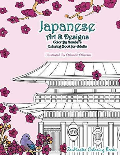 Japanese Art and Designs Color By Numbers Coloring Book for Adults: An ...