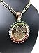 Fran & Co. Gold Plated Coin Centenario Mexicano Moneda 50 Pesos Pendant Chain CZ Oro Cadena 26”