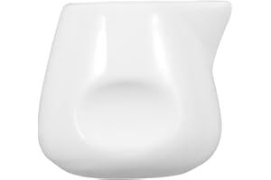 TOYANDONA Ceramic Milk Jug 110ml Small Cream Pitcher Sauce Pourer Cow Creamer Dispenser for Coffee and Tea