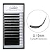 LASHVIEW 0.20 Thickness C CurlSilk Mink Fake Eyelash Extensions Mixed Tray 8-15mm Natural Thick Lashes Individual Semi-Permanent Eyelashes Application for Professional Salon Use