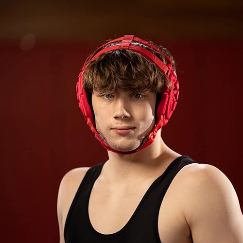 Matman Wrestling Headgear - Adult BJJ Grappling Head Protection With Hard Shell, Gold Color