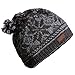 CacheAlaska Beanie Hand Knit Ski Cap 100% Wool for Men or Women Designed Grey