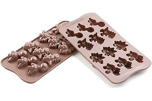 Silikomart Silicone Easy Chocolate Mold, Assorted, Dinosaurs