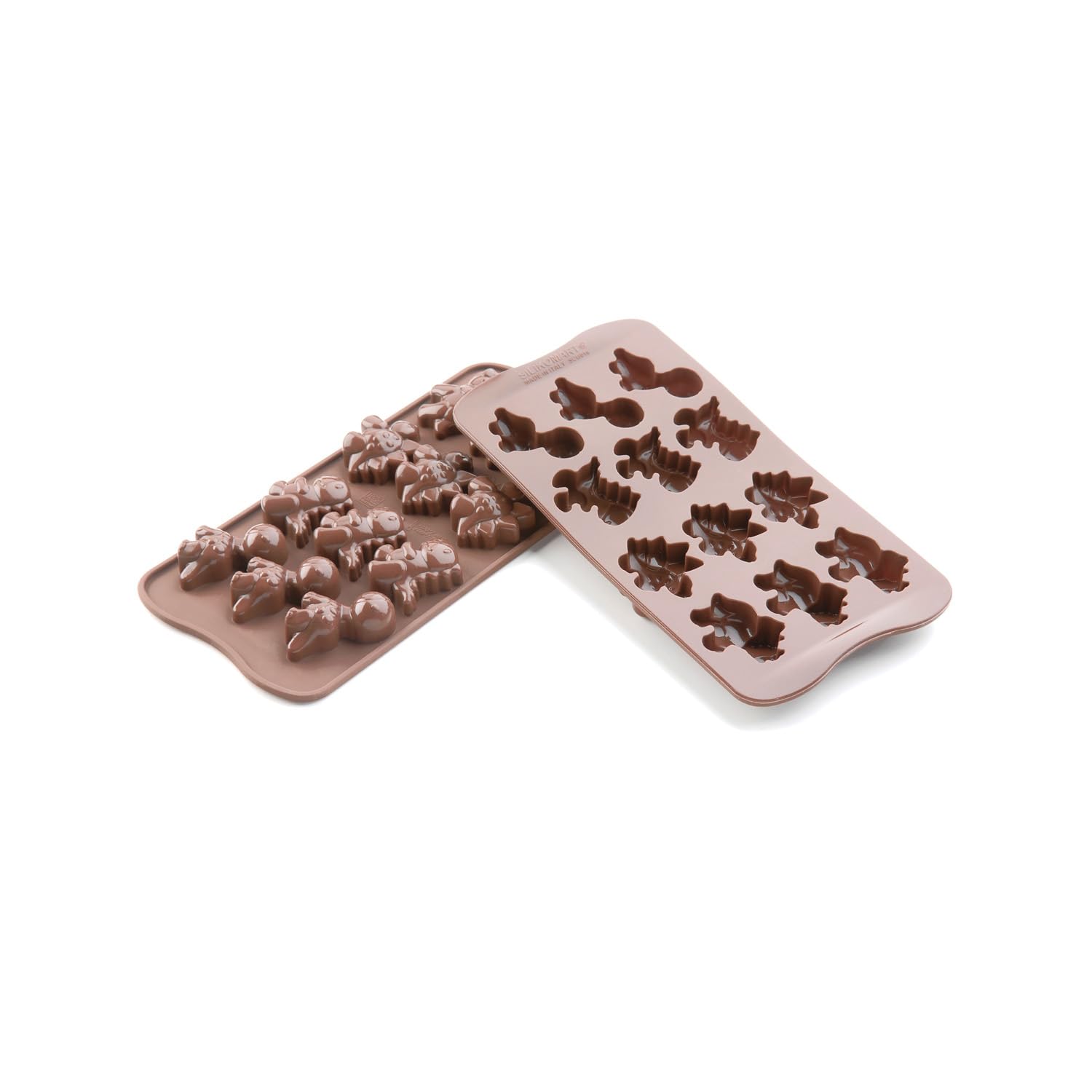 silikomart - SCG16 Dino - Silicone Chocolate Mould Dino, Brown