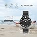 Men's Simple Analog Quartz Watch, Aposon Unique Luxury Dress Wrist Watch Thin Minimalism Business Casual Watch with Stainless Steel Mesh Band Water Resistant - Black