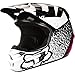 Fox Racing Halyn Adult V1 Off-Road Motorcycle Helmets - Black/Pink / Medium