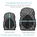 Joy Walker Backpack Rain Cover Waterproof Breathable Suitable for (15-30L, 30-40L, 40-50L, 50-70L, 70-90L) Backpack Hiking/Camping/Traveling (black, XXL (for 70-90L backpack))