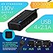 Odoga Voltage Converter 220V to 110V Travel Adapter with 4 USB Ports [2.1A Each] 3 AC Outlets and UK/Europe/AUS International Travel Plugs Suitable for More Than 150 Countries