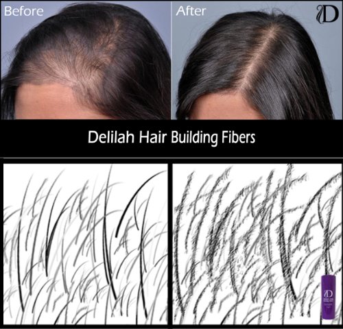 image for Samson Hair Building Fibers Hair Loss Concealer MEDIUM BROWN large REF