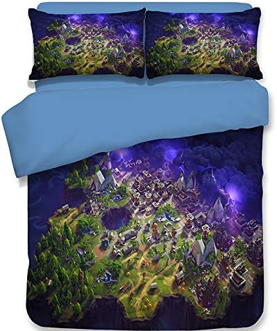 NSSZ European and American bedding four-piece 3D printing quilt cover game printing