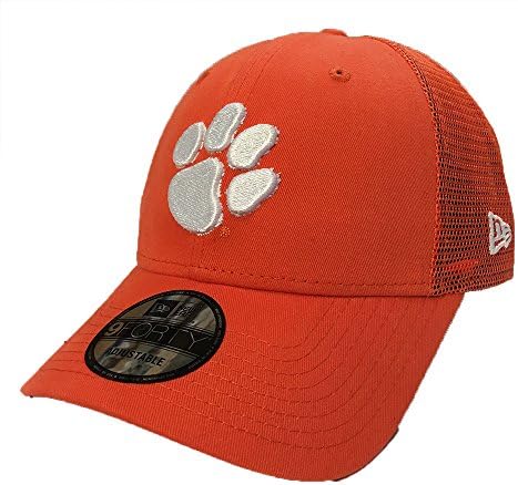 Clemson Tigers New Era Trucker Washed Adjustable Hat