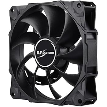 Enermax D.F. Storm 120mm Dust Free Rotation Technology High Performance 3,500 RPM with 3 peak RPM options and 4-pin PWM connector Case Fan, UCDFS12P