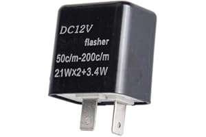 AMFRNE Adjustable LED Flasher for Honda Grom 125 2014-2020 2021 2022 2023 2024, LED Bulb Turn Signals Flasher Relay for 2009-12 Kawasaki ZX6R, 2008-12 Kawasaki 250R, 2013-17 Ninja 300, Direct Replacement