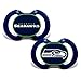 Baby Fanatic Pacifier Set, Seattle Seahawks, One Size, 2 Count