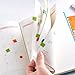 Chris-Wang 5 Sheets Self Adhesive Mini DIY Leather Monthly Calendar Index Tabs Reminder Stickers Flags for Appointment Book Events Diary Scrapbook Personal Planner (Multi-Color)