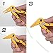 KastKing Falcon Aluminum Fishing Pliers – Angled Head Braid Cutter - Hook Remover - Line Cutter – Snap Ring Plier with Spring Loaded Super Sharp Tungsten Carbide Cutters (Gold)